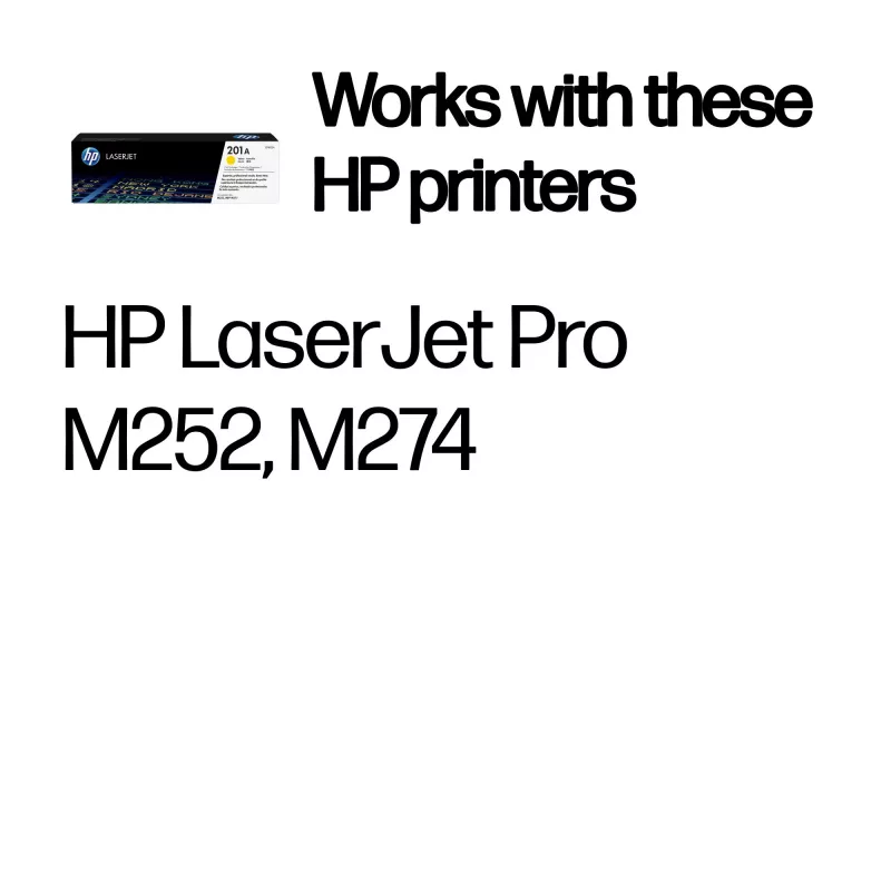 Tonercartridge HP CF402A 201A 1400 pagina's geel
