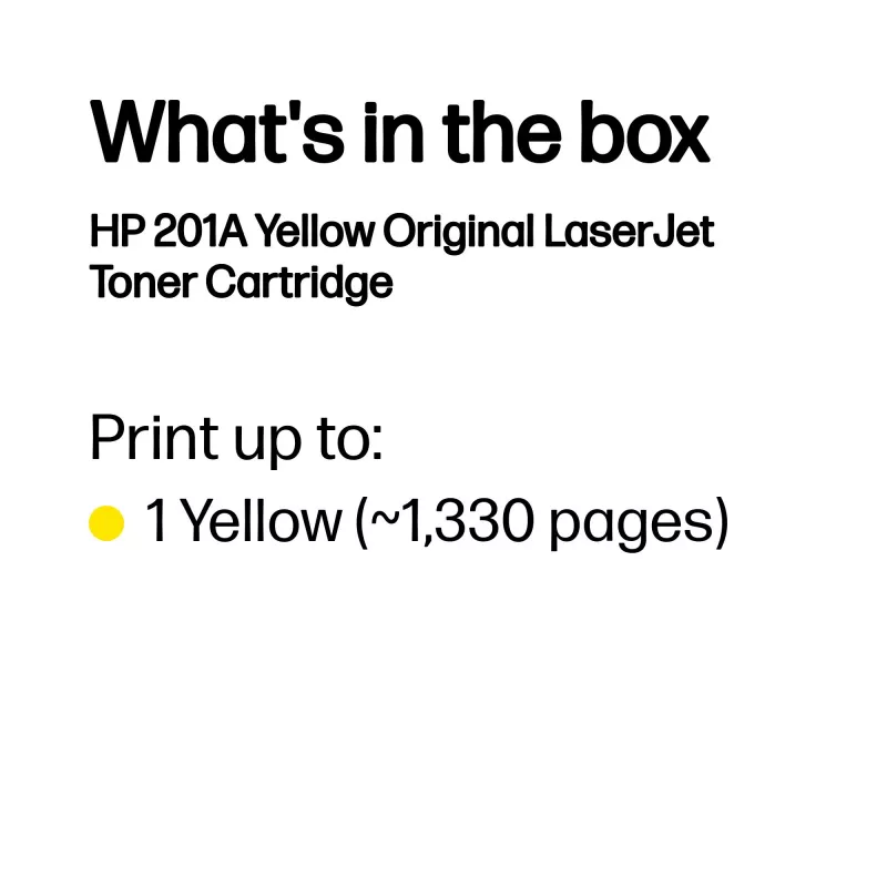 Tonercartridge HP CF402A 201A 1400 pagina's geel
