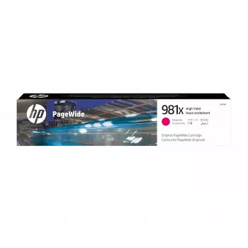 HP 981X High Yield Magenta Originele PageWide-cartridge