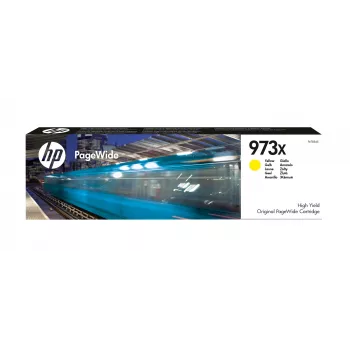 HP 973X Gele Originele PageWide-cartridge met hoge capaciteit, Geel, 1 st., 7000 pagina's