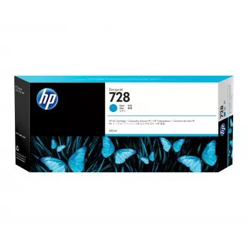 HP 728 300 ml Cyaan DesignJet-inktcartridge