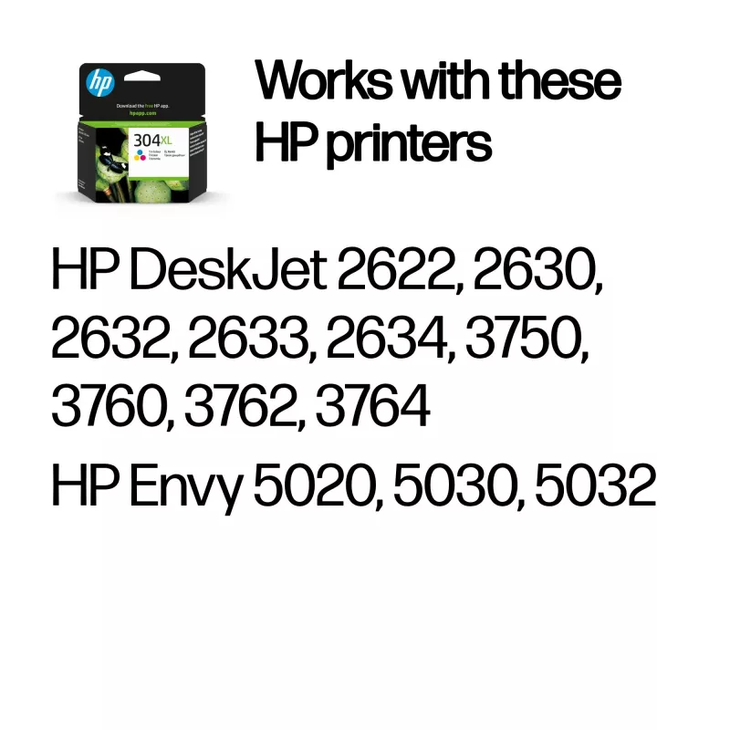 HP 304XL Originele inktcartridge in tri-color