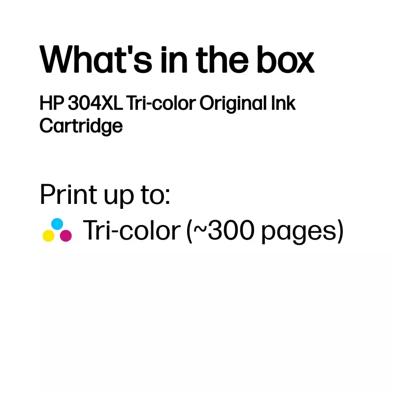 HP 304XL Originele inktcartridge in tri-color