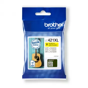 Brother LC-421XLY printerpatroon 1 stuk origineel high (XL) yield geel
