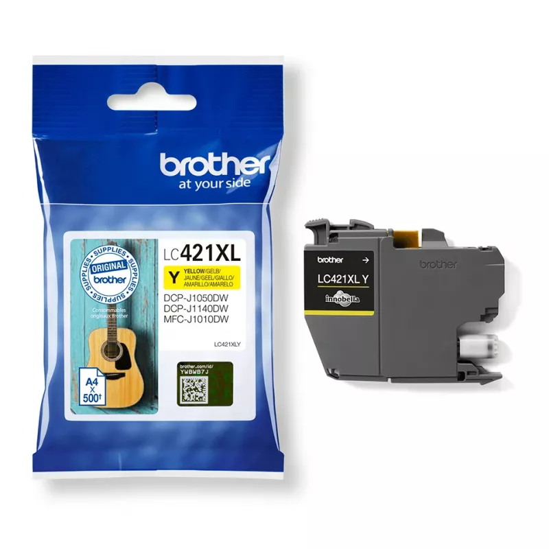 Brother LC-421XLY printerpatroon 1 stuk origineel high (XL) yield geel