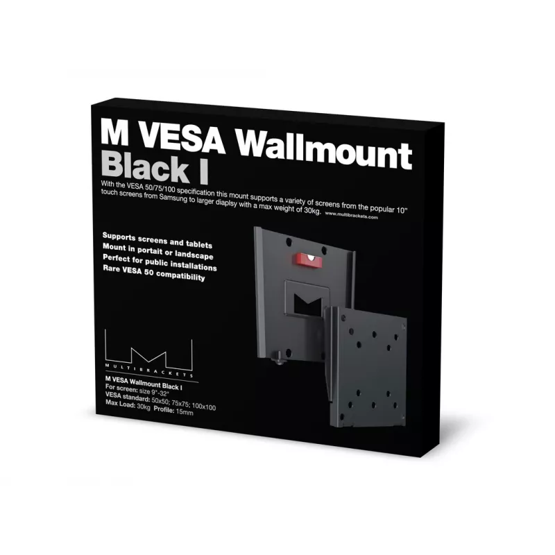 Wallmount Multibrackets M VESA I zwart 50x50 75x75 100x100