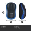 Logitech draadloze muis blauw 910-002239
