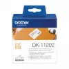 Verzendlabels Brother DK11202 zwart op wit 62 mm