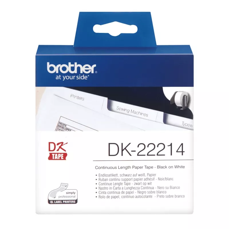 Brother DK22214 eindloos papierband