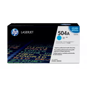 HP 504A cyaan origineel LaserJet-tonerpatroon