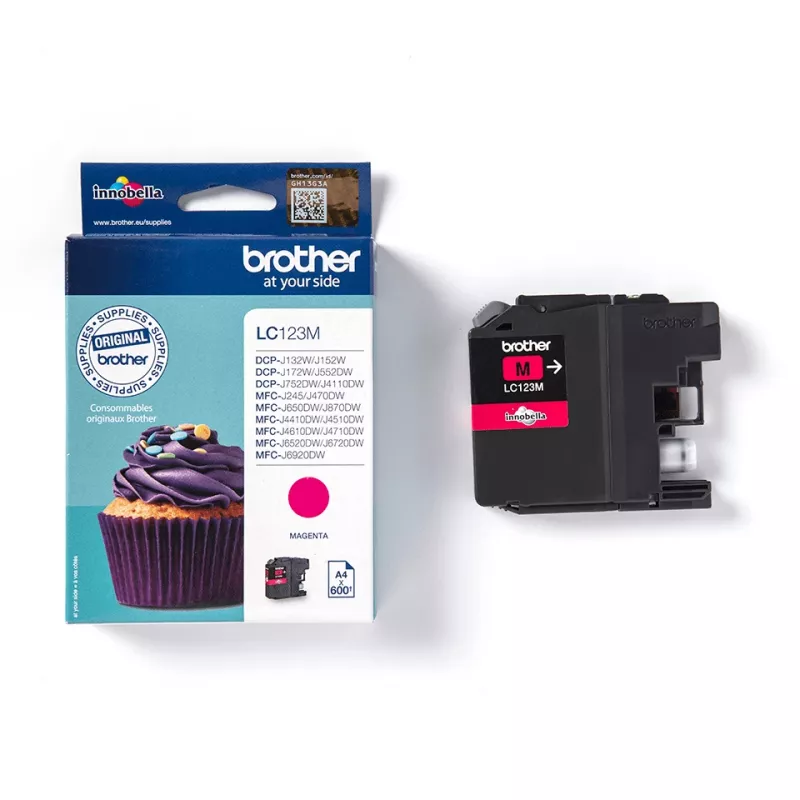 Brother LC123M inktpatroon 1 stuks origineel magenta