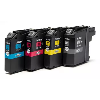 Brother LC-123VALBP inktpatroon 4 stuks origineel zwart, cyaan, magenta, geel