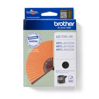 Inktpatroon Brother LC129XLBK zwart