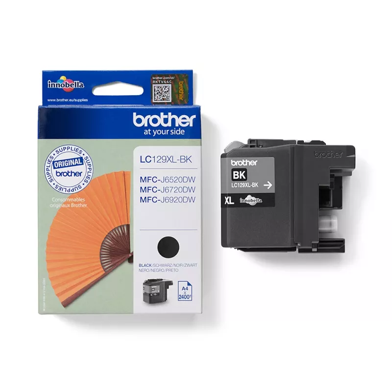 Inktpatroon Brother LC129XLBK zwart