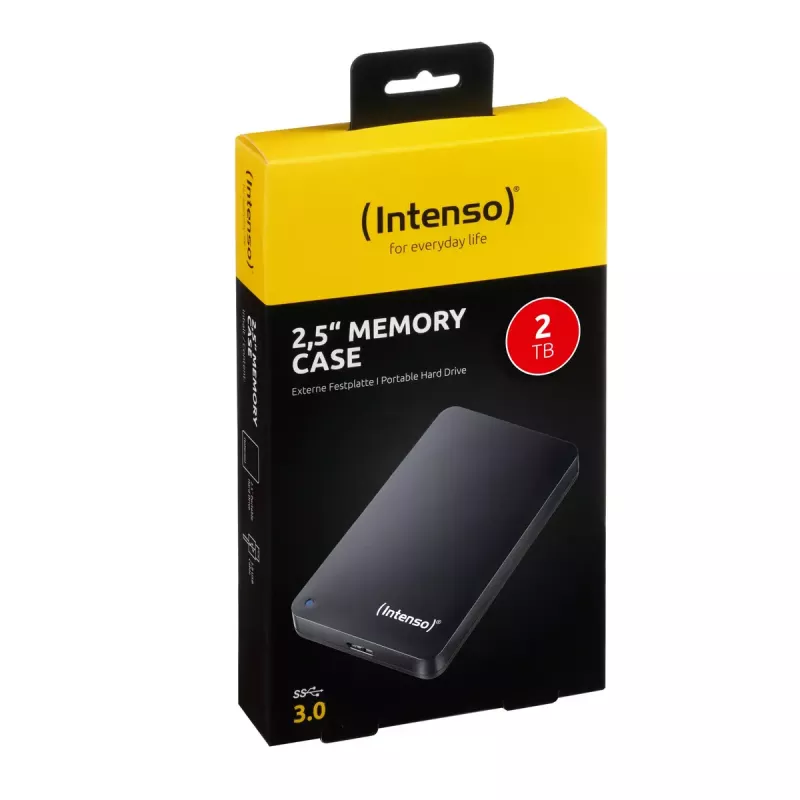 Externe harde schijf Intenso 2TB USB 3.0 2,5 inch Memory Case