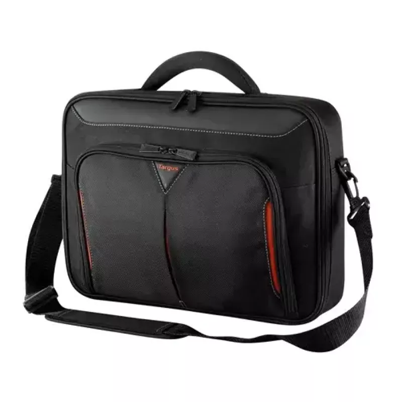 Targus Classic+ 18 inch Clamshell laptoptas, zwart/rood CN418EU