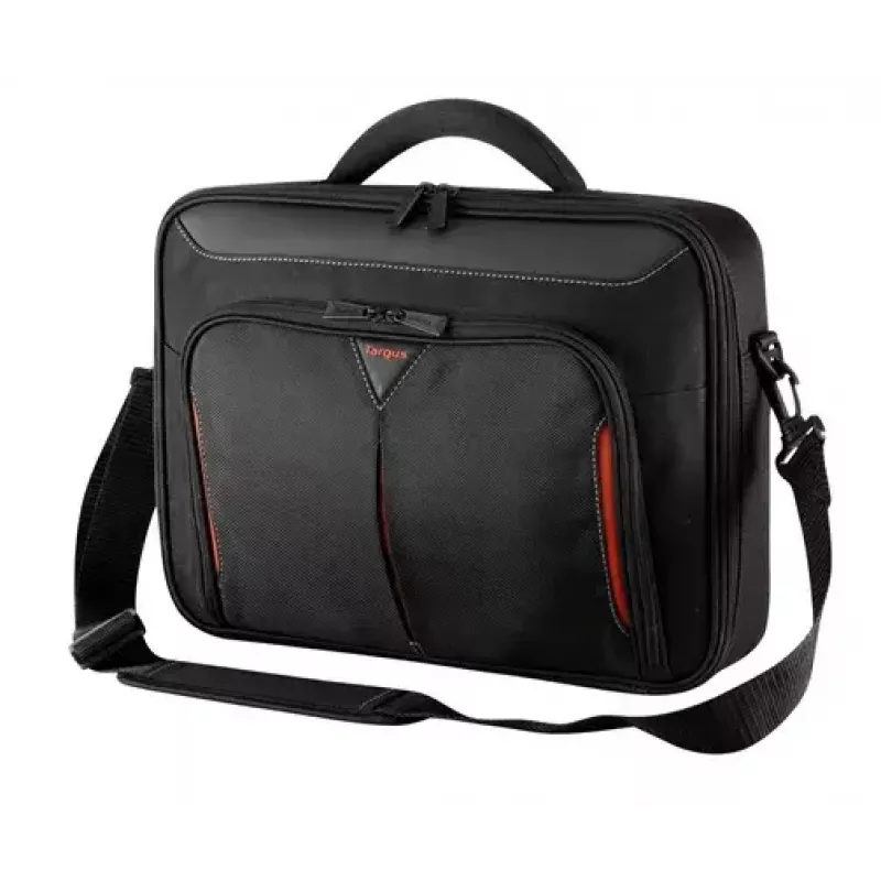Targus Classic+ 18 inch Clamshell laptoptas, zwart/rood CN418EU