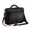 Targus Classic+ 18 inch Clamshell laptoptas, zwart/rood CN418EU