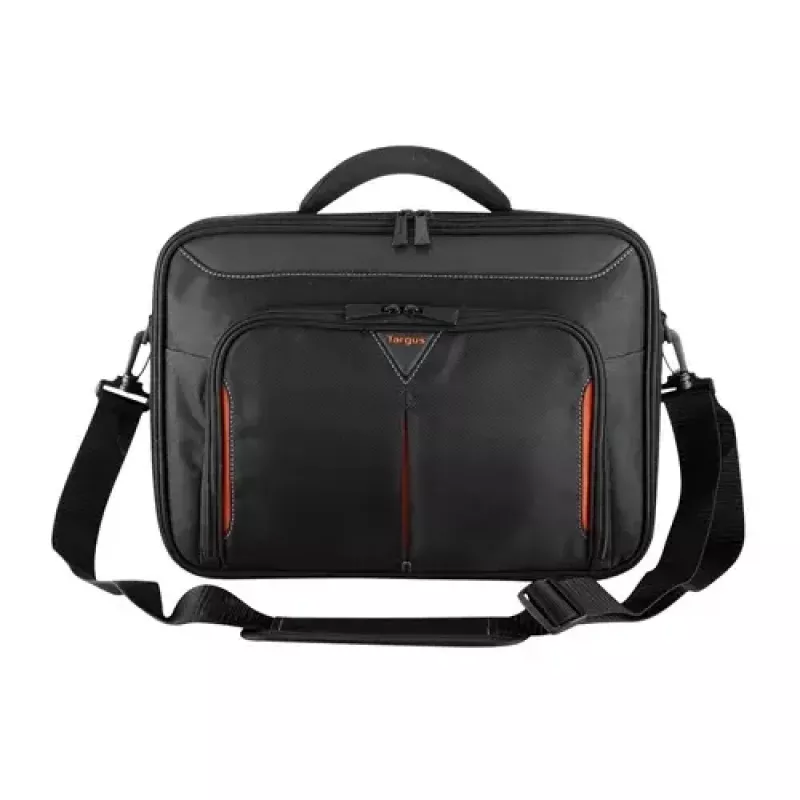 Targus Classic+ 18 inch Clamshell laptoptas, zwart/rood CN418EU