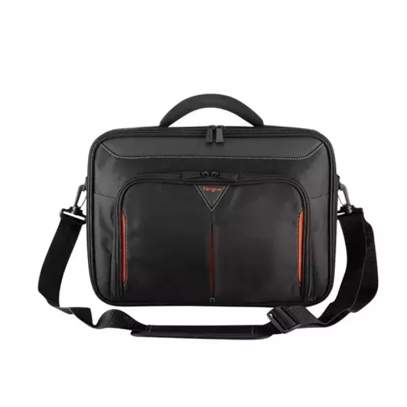 Targus Classic+ 18 inch Clamshell laptoptas, zwart/rood CN418EU