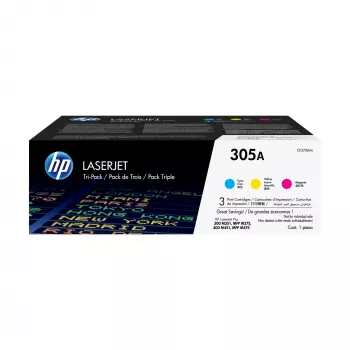 HP 305A 3-pack cyaan/magenta/geel originele LaserJet-tonercartridges