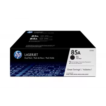 HP 85A 2-pack zwarte originele LaserJet-tonercartridges