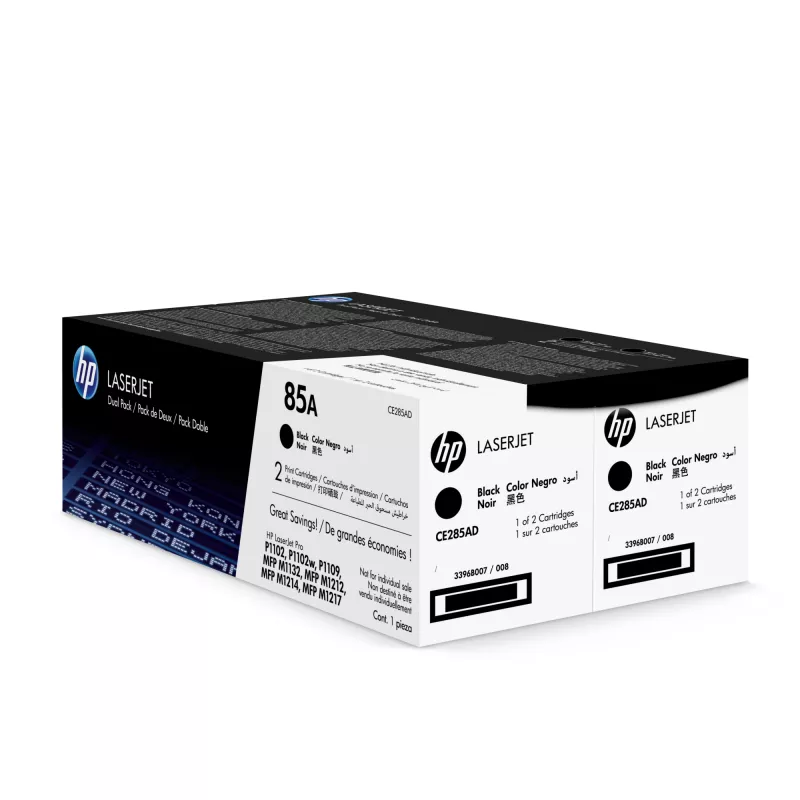 HP 85A 2-pack zwarte originele LaserJet-tonercartridges