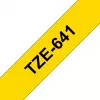 Labeltape Brother TZe641 18mm zwart op geel