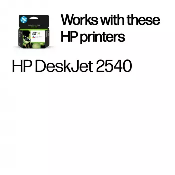 HP 301XL originele inktpatroon, 3 kleuren, hoge capaciteit, cyaan, magenta, geel, 1 stuk, 300 pagina's