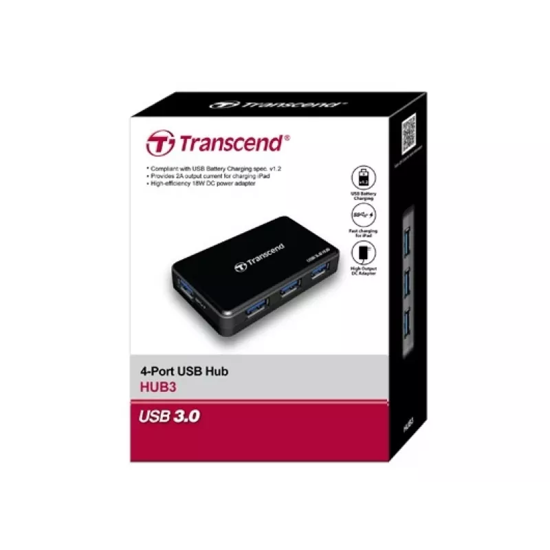 TRANSCEND Hub Hub3 4-poorts USB 3.0