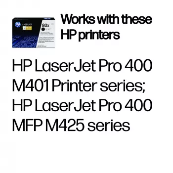 Tonerpatroon HP 80X High Yield CF280X 10000 pagina's zwart