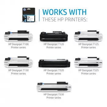 HP 711 80 ml zwart DesignJet inktpatroon