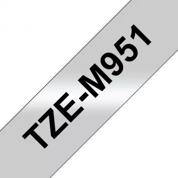 Brother TZE-M951 labelband zwart op zilver
