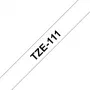 Brother TZE-111 etikettenband zwart op transparant
