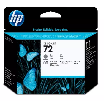 HP 72 grijs en foto zwart DesignJet printkop