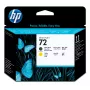 HP 72 matzwarte en gele DesignJet printkop
