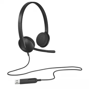 LOGITECH H340 - USB - headset - zwart