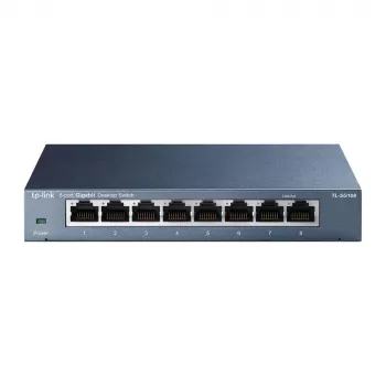 TP-Link 8-poorts 10/100/1000Mbps desktop netwerkswitch, unmanaged, Gigabit Ethernet (10/100/1000), full duplex