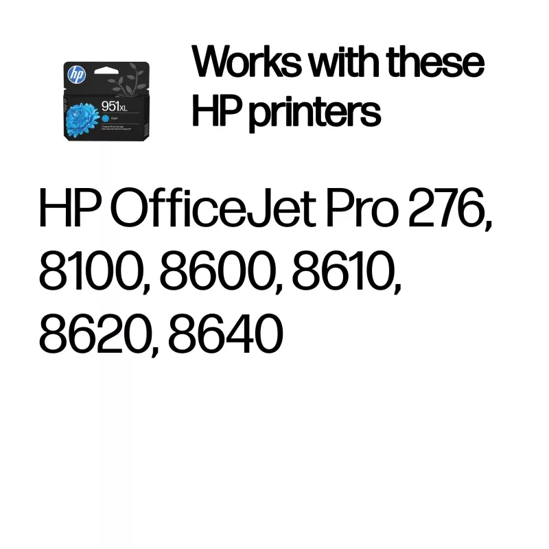 HP 951XL originele inktcartridge cyaan (hoge capaciteit)