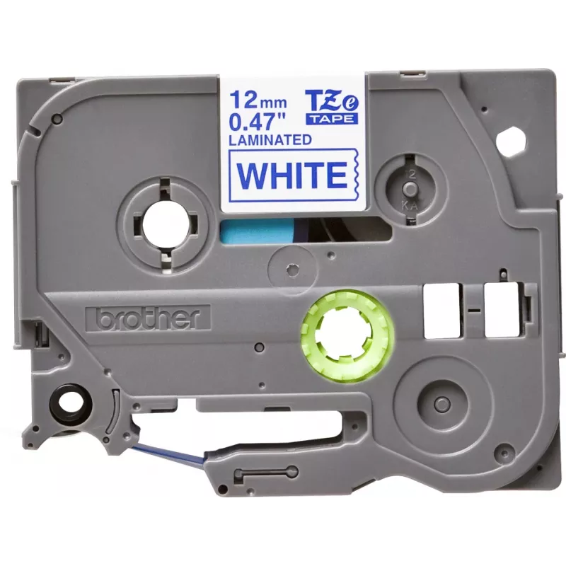 Brother TZE-233 labeltape blauw op wit