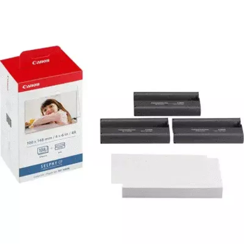 Canon SELPHY KP-108IN Inkt- en papierset, 108 vellen, 100x148 mm