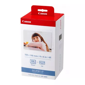 Canon SELPHY KP-108IN inkt- en papierset, 108 vel, 100x148 mm