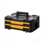 Kleinonderdelenkist DeWalt DWST1-70706, kunststof, 8 L, 2 vakken, afsluitbaar, handgreep, 440×314×176 mm, zwart
