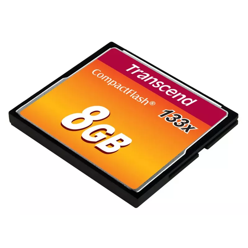 CompactFlash-kaart Transcend TS8GCF133, 8GB, 50MB/s lezen, 20MB/s schrijven