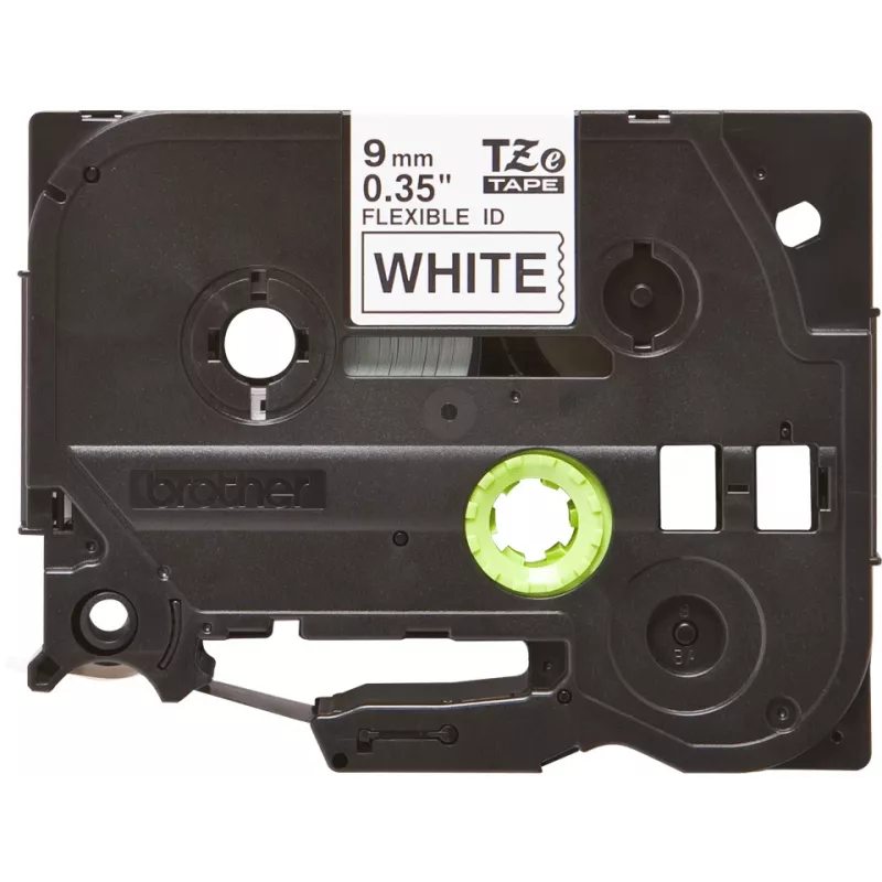 Lamineertape Brother TZe TZEFX221 zwart op wit 9mm