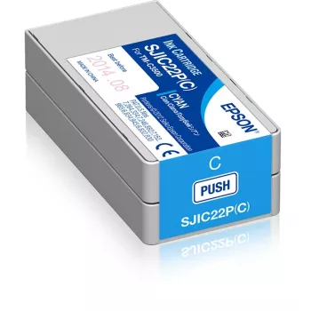 Epson SJIC22P(C): inktpatroon voor ColorWorks C3500 (cyaan)