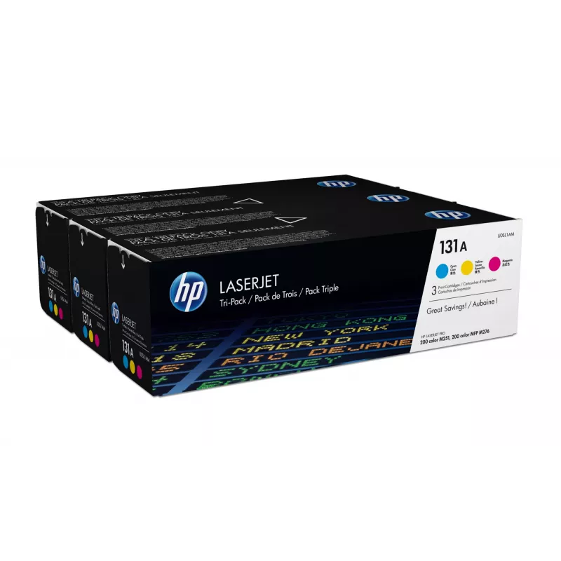 HP 131A 3-pack cyaan/magenta/geel originele LaserJet tonercartridges