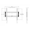 Multibrackets M universele wandsteun vast middel zwart