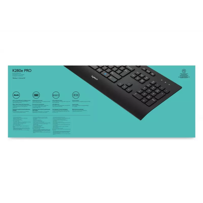 LOGITECH bedraad toetsenbord K280e - Qwerty Us Int'l
