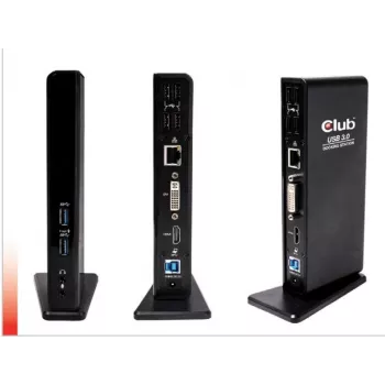 CLUB3D USB Gen1 Type-A Dual Display (HDMI en DVI) DisplayLink™ dockingstation